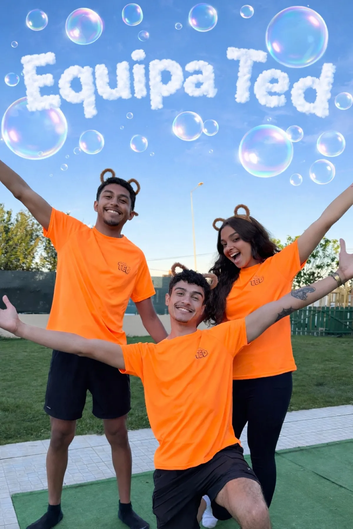 The Ted team ready for children's entertainment at an Algarve hotel
